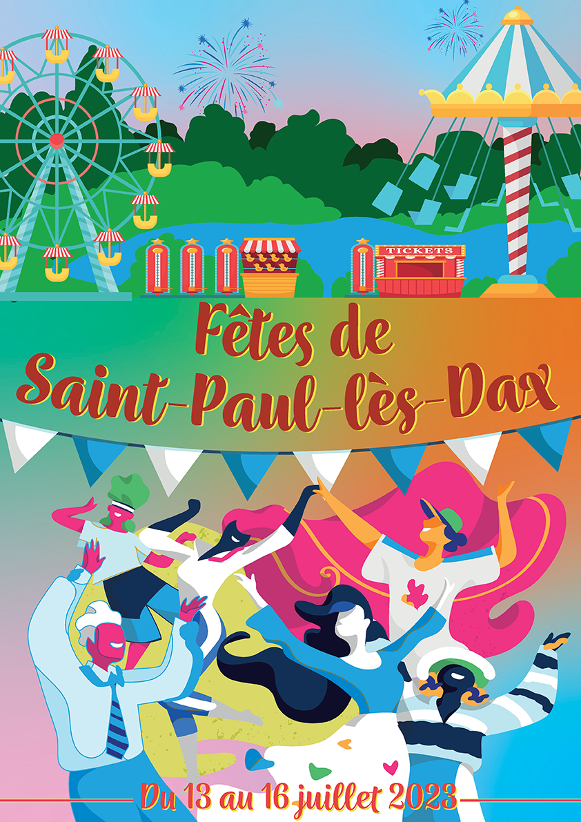 Concours affiche des fêtes 2023 Saint Paul lès Dax